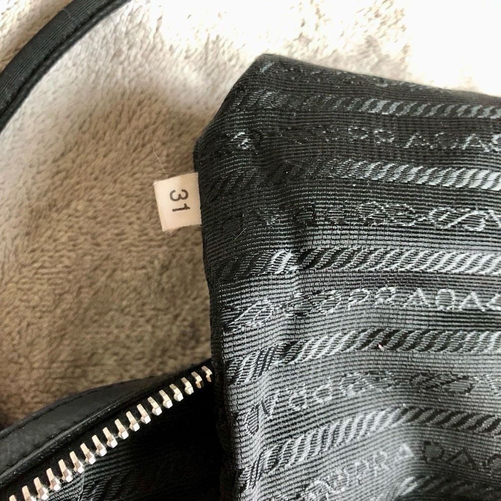 Vintage Prada Tessuto Black Nylon Front Zipper Pocket Mini Boston Bag - Picture 9 of 16